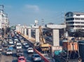 Traffic jam on Ramintra Road.